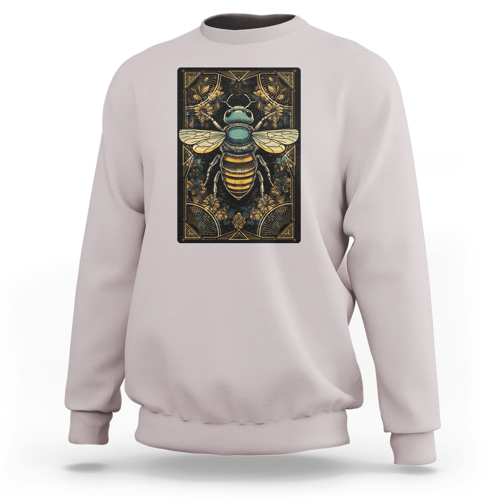 Dark Academia Spiritual Bumble Bee Tarot Card Sweatshirt - Wonder Print Shop