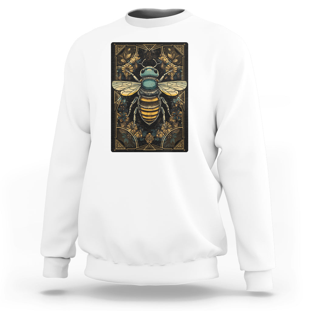 Dark Academia Spiritual Bumble Bee Tarot Card Sweatshirt - Wonder Print Shop
