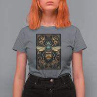 Dark Academia Spiritual Bumble Bee Tarot Card T Shirt For Women - Wonder Print Shop