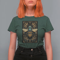 Dark Academia Spiritual Bumble Bee Tarot Card T Shirt For Women - Wonder Print Shop