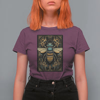 Dark Academia Spiritual Bumble Bee Tarot Card T Shirt For Women - Wonder Print Shop