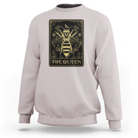 Dark Academia Spiritual The Queen Bee Tarot Card Sweatshirt - Wonder Print Shop