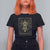 Dark Academia Spiritual The Queen Bee Tarot Card T Shirt For Women - Wonder Print Shop