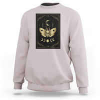 Celestial Dark Academia Death Head Moth Tarot Card Sweatshirt - Wonder Print Shop