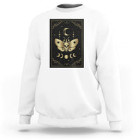 Celestial Dark Academia Death Head Moth Tarot Card Sweatshirt - Wonder Print Shop