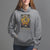 Celestial Floral Luna Moth Tarot Card The Moon Hoodie - Wonder Print Shop