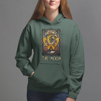 Celestial Floral Luna Moth Tarot Card The Moon Hoodie - Wonder Print Shop