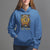 Celestial Floral Luna Moth Tarot Card The Moon Hoodie - Wonder Print Shop