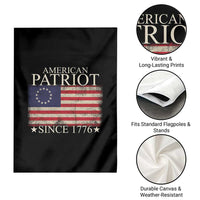 American Patriot Since 1776 Betsy Ross Flag Garden Flag