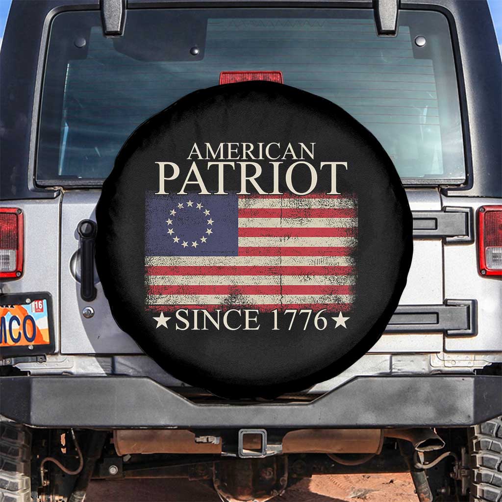 American Patriot Since 1776 Betsy Ross Flag Spare Tire Cover