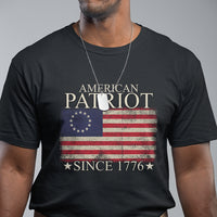 American Patriot Since 1776 Betsy Ross Flag T Shirt - Wonder Print Shop