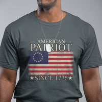 American Patriot Since 1776 Betsy Ross Flag T Shirt - Wonder Print Shop