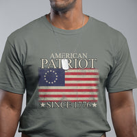 American Patriot Since 1776 Betsy Ross Flag T Shirt - Wonder Print Shop