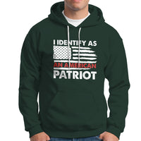Patriotic Hoodie I Identify As An American Patriot American Flag - Wonder Print Shop