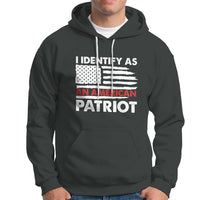 Patriotic Hoodie I Identify As An American Patriot American Flag - Wonder Print Shop