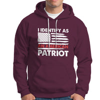 Patriotic Hoodie I Identify As An American Patriot American Flag - Wonder Print Shop