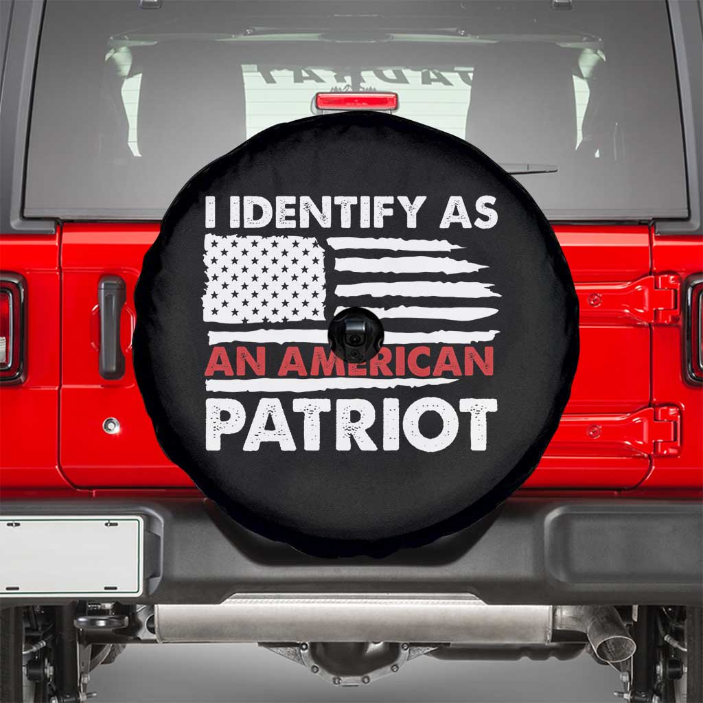 Patriotic Spare Tire Cover I Identify As An American Patriot American Flag