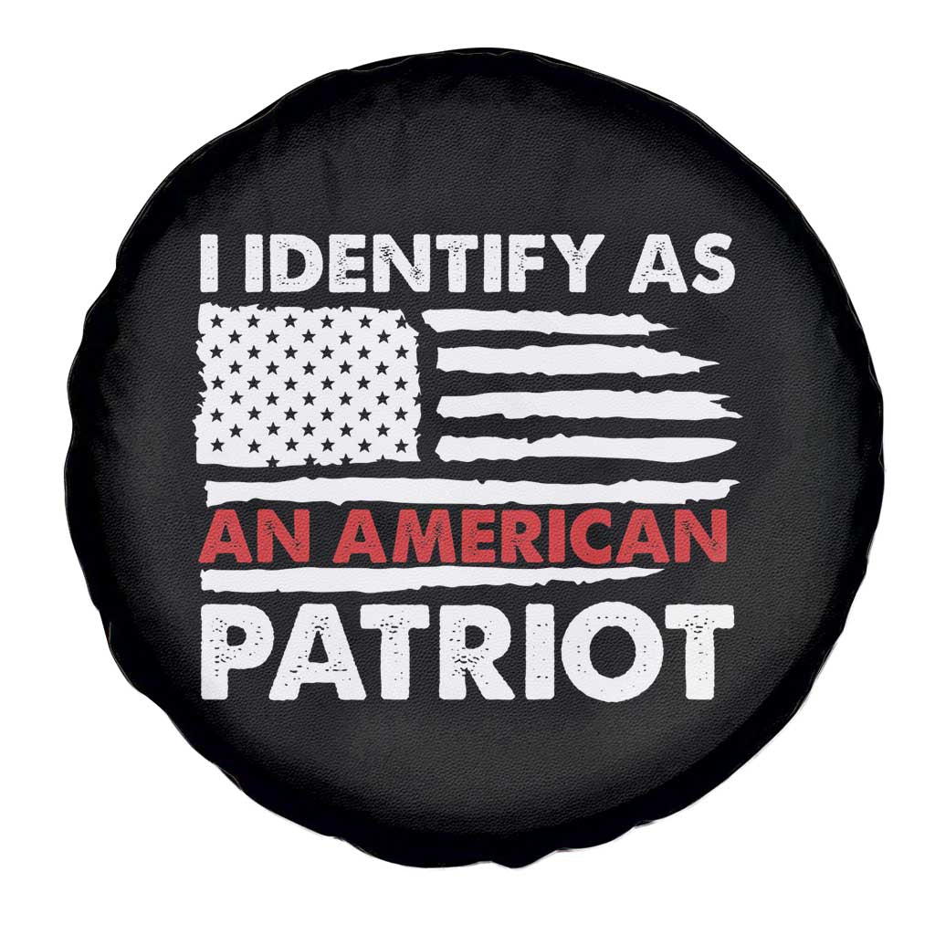 Patriotic Spare Tire Cover I Identify As An American Patriot American Flag