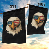Patriotic Bald Eagle Garden Flag With Sunglasses American Flag Vintage - Wonder Print Shop