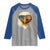 Patriotic Bald Eagle Raglan Shirt With Sunglasses American Flag Vintage - Wonder Print Shop
