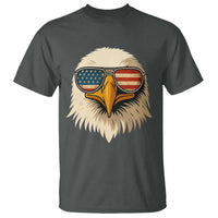 Patriotic Bald Eagle T Shirt With Sunglasses American Flag Vintage - Wonder Print Shop