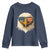 Patriotic Bald Eagle Youth Sweatshirt With Sunglasses American Flag Vintage - Wonder Print Shop