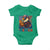 Funny American Eagle Eating Hot Dog Baby Onesie 4th Of July Party Patriotic USA Flag - Wonder Print Shop