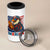 Funny American Eagle Eating Hot Dog 4 in 1 Can Cooler Tumbler 4th Of July Party Patriotic USA Flag - Wonder Print Shop