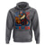 Funny American Eagle Eating Hot Dog Hoodie 4th Of July Party Patriotic USA Flag - Wonder Print Shop