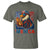 Funny American Eagle Eating Hot Dog T Shirt 4th Of July Party Patriotic USA Flag - Wonder Print Shop