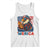 Funny American Eagle Eating Hot Dog Tank Top 4th Of July Party Patriotic USA Flag - Wonder Print Shop