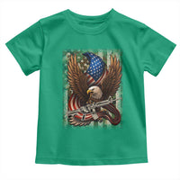Patriotic Armed Eagle with  Camo Flag Toddler T Shirt Military Patriotic USA Defense - Wonder Print Shop