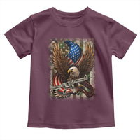 Patriotic Armed Eagle with  Camo Flag Toddler T Shirt Military Patriotic USA Defense - Wonder Print Shop