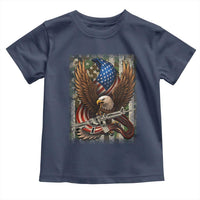 Patriotic Armed Eagle with  Camo Flag Toddler T Shirt Military Patriotic USA Defense - Wonder Print Shop
