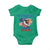 My Pronouns Are USA Baby Onesie Bold Patriotic Eagle with American Flag Bandana Mullet - Wonder Print Shop