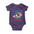 My Pronouns Are USA Baby Onesie Bold Patriotic Eagle with American Flag Bandana Mullet - Wonder Print Shop