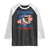 My Pronouns Are USA Raglan Shirt Bold Patriotic Eagle with American Flag Bandana Mullet - Wonder Print Shop