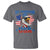 My Pronouns Are USA T Shirt Bold Patriotic Eagle with American Flag Bandana Mullet - Wonder Print Shop