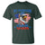 My Pronouns Are USA T Shirt Bold Patriotic Eagle with American Flag Bandana Mullet - Wonder Print Shop
