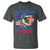 My Pronouns Are USA T Shirt Bold Patriotic Eagle with American Flag Bandana Mullet - Wonder Print Shop