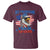 My Pronouns Are USA T Shirt Bold Patriotic Eagle with American Flag Bandana Mullet - Wonder Print Shop