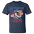 My Pronouns Are USA T Shirt Bold Patriotic Eagle with American Flag Bandana Mullet - Wonder Print Shop