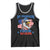 My Pronouns Are USA Tank Top Bold Patriotic Eagle with American Flag Bandana Mullet - Wonder Print Shop