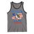 My Pronouns Are USA Tank Top Bold Patriotic Eagle with American Flag Bandana Mullet - Wonder Print Shop