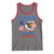 My Pronouns Are USA Tank Top Bold Patriotic Eagle with American Flag Bandana Mullet - Wonder Print Shop