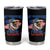 My Pronouns Are USA Tumbler Cup Bold Patriotic Eagle with American Flag Bandana Mullet - Wonder Print Shop