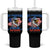 My Pronouns Are USA Tumbler With Handle Bold Patriotic Eagle with American Flag Bandana Mullet - Wonder Print Shop