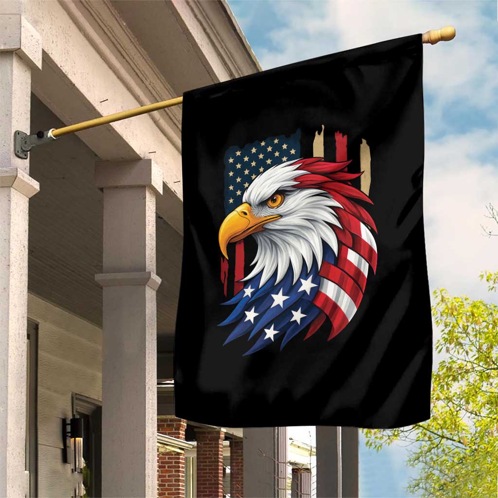 Fierce American Eagle Garden Flag Bold Patriotic 4th of July USA Freedom - Wonder Print Shop