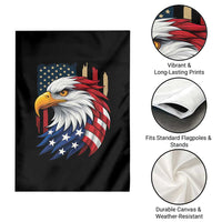 Fierce American Eagle Garden Flag Bold Patriotic 4th of July USA Freedom - Wonder Print Shop