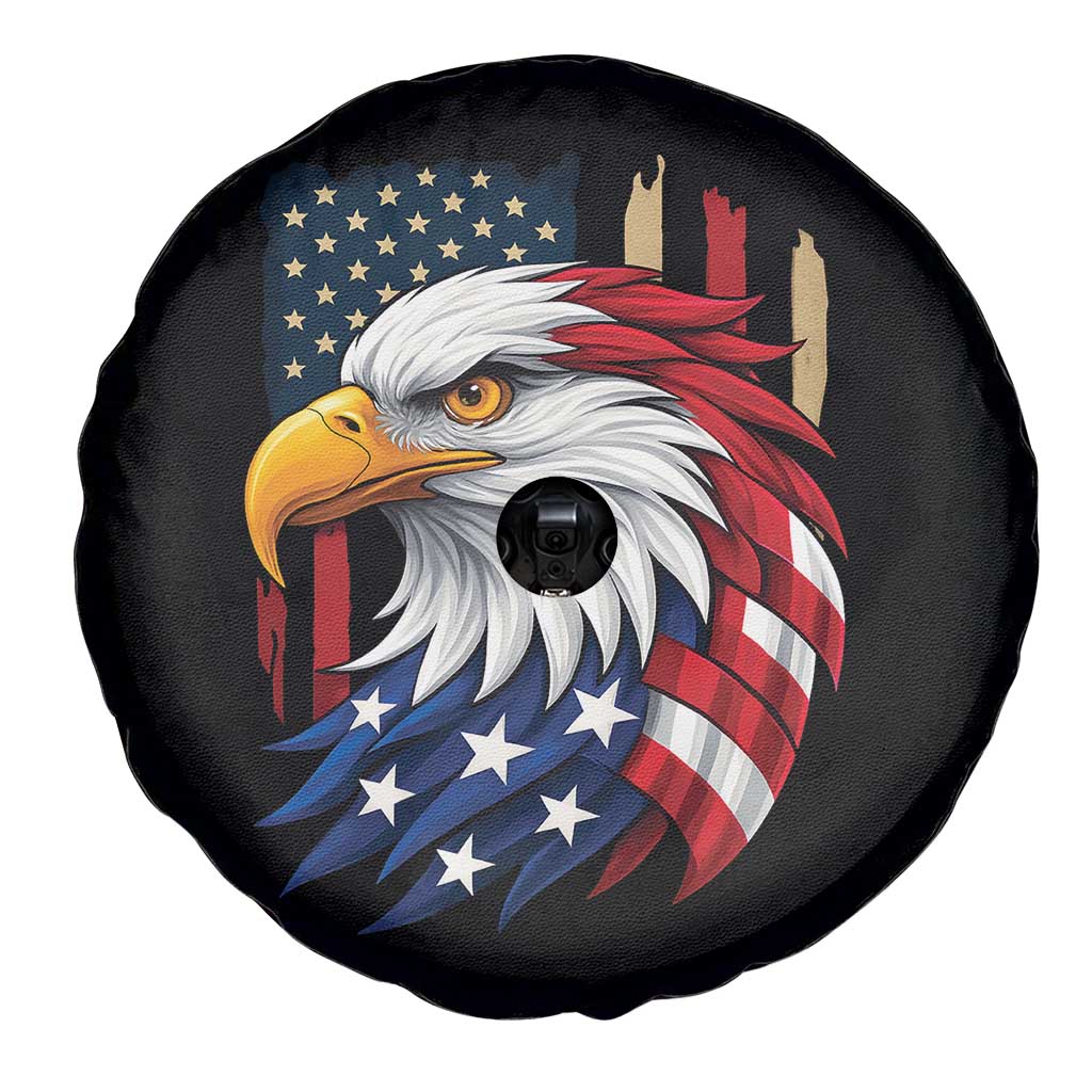Fierce American Eagle Spare Tire Cover Bold Patriotic 4th of July USA Freedom - Wonder Print Shop